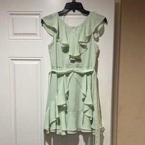 GB Girls Mint Ruffle Dress